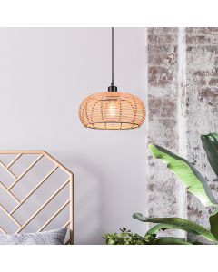 Rattan pendant light brown, Nesrine