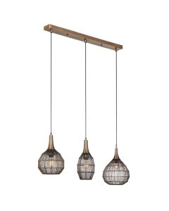 Bronze pendant light rustic, Rins