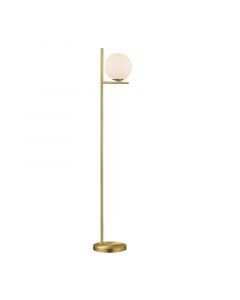 Brass floor lamp modern, Silkis, with switch