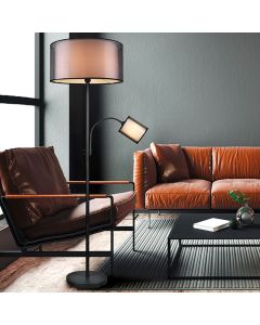 Anthracite reading floor lamp modern, Mirle