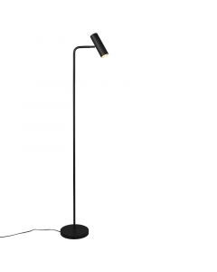 Black floor lamp modern, Kaso, with switch