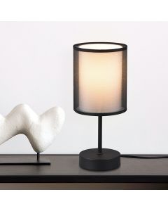 Anthracite table lamp modern, Mirle, with switch