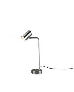 Nickel table lamp modern, Kaso, with switch