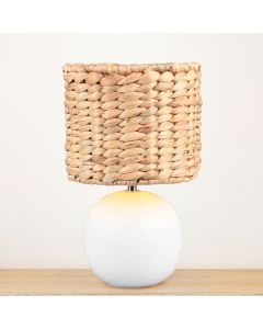 Brown table lamp rustic, Minouk, with switch