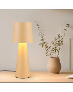 Beige table lamp modern, Lillyam, with switch
