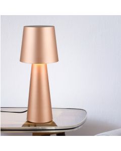 Brown table lamp modern, Lillyam, with switch