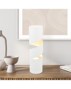 White table lamp design, Marouan, with switch