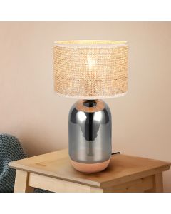 Chrome table lamp rustic, Madui