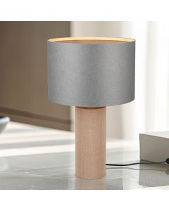 Grey table lamp rustic, Stach, with switch
