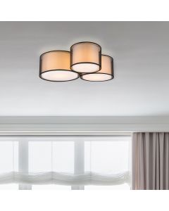 Anthracite flush ceiling light modern, Mirle