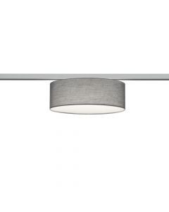 Gray ceiling lamp Oliver for 2-phase track lighting