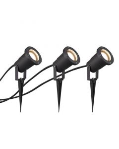 Anthracite garden spike light modern, Tau, IP65