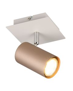 Brown flush ceiling light modern, Kaso