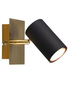 Golden wall spotlight modern, Kaso