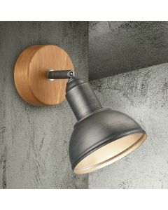Nickel wall spotlight vintage, Amarey