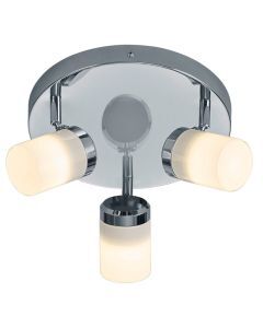 Chrome bathroom ceiling spotlight modern, Nelis, IP44