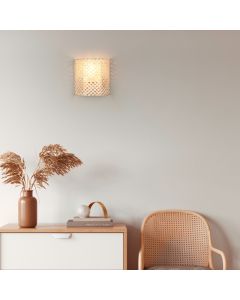 Bamboo wall light brown, Joyameris, with switch