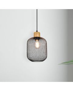 Black dining table hanging lamp vintage, Cristel
