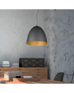 Black dome pendant light modern, Ingmar