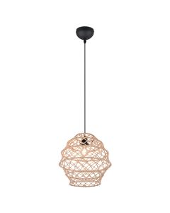 Brown pendant light rustic, Liduina