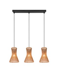 Paper pendant light black, Qasim