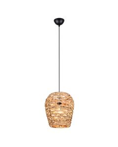 Rattan pendant light brown, Lycke