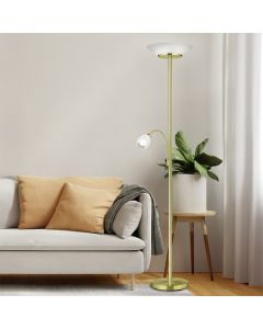 Brass reading floor lamp modern, Larry