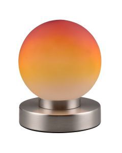 Nickel table lamp metal, Serdal, with switch