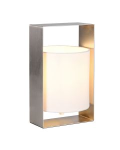 Nickel table lamp modern, Radhika, with switch