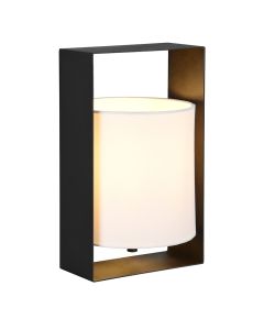Black table lamp modern, Radhika, with switch