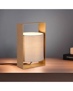 Brown table lamp modern, Radhika, with switch