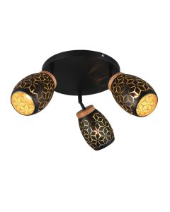 Black ceiling spotlight modern, Delana