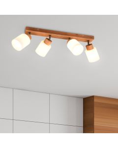 Wood ceiling spotlight brown, Myron