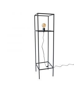 Industrial floor lamp black, Redox, with switch