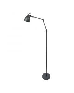 Industrial floor lamp black, Melco, with switch