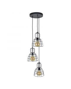 Industrial pendant light black, Dexter