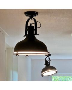 Industrial ceiling light black, Liga