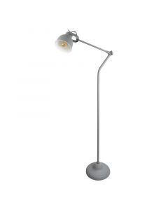 Industrial floor lamp grey, Redon, with switch