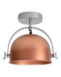 Industrial flush ceiling light copper, Felin