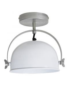 Industrial flush ceiling light white, Felino