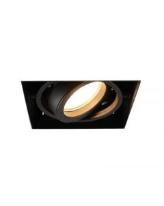 Modern trimless recessed downlight black, Joost