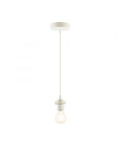 Modern pendant light without shade white, Rika