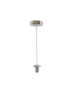 Modern pendant light without shade chrome, Rika