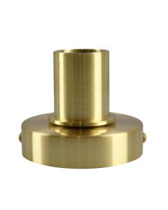 Aluminium table lamp without shade gold, Rika, with switch
