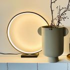 Modern table lamp black, Diogo, 8W, 3000K LED, with touch dimmer