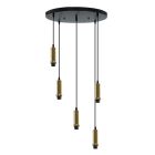 Aluminium pendant light without shade gold, Rika