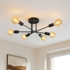 Modern ceiling light black, Amos