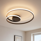 Modern ceiling light black, Levy, 20W, 2700K LED, 3-step dimmable