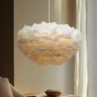Fabric pendant light white, Suzie