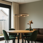 Design pendant light black, Thalia, 36W, 2700K LED, 3-step dimmable